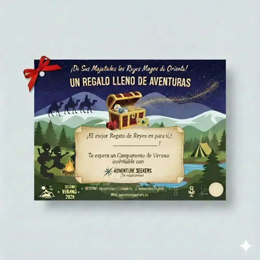 Campamentos de verano y regalo de Reyes 1 vale de campamentos de verano como regalo de Reyes